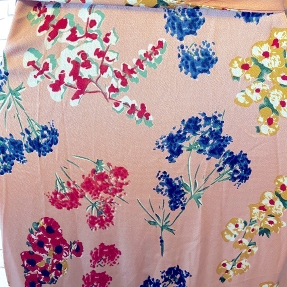 Lulus Mystic Mondays Pink Floral Print Wrap Maxi Dress, Short Sleeves size XS/S - Picture 13 of 15